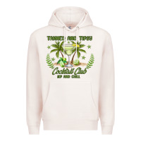 Pale Pink tanned and tipsy cocktail club sip and chill Premium Hoodie - JahusDesignShop
