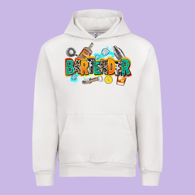 Bartender Urban Hoodie Designed By Adodesignshop