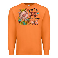 Carrot western just girl who loves pigs Premium Sweatshirt - texasbilliewilder