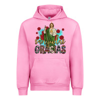 Fuchsia Pink san judas gracias Urban Hoodie - JahusDesignShop