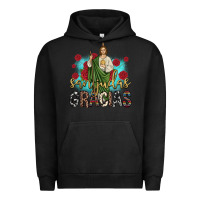 Pigment Black san judas gracias Urban Hoodie - JahusDesignShop