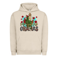 Pigment French Oak san judas gracias Urban Hoodie - JahusDesignShop
