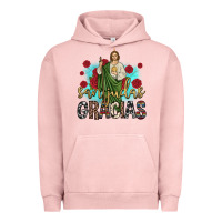 Pigment Salmon san judas gracias Urban Hoodie - JahusDesignShop