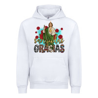 White san judas gracias Urban Hoodie - JahusDesignShop