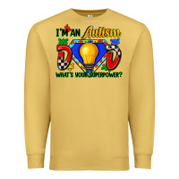 Antique Gold im an autism dad whats your superpower Premium Sweatshirt - Zillion Design Studio