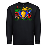 Black im an autism dad whats your superpower Premium Sweatshirt - Zillion Design Studio