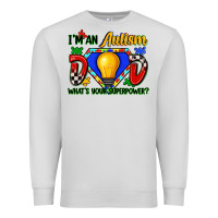 Dove Grey im an autism dad whats your superpower Premium Sweatshirt - Zillion Design Studio