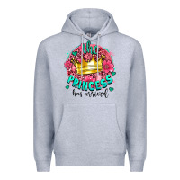 Heather Grey the princesshas arrived Premium Hoodie - AdoDesignShop