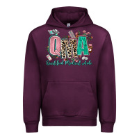 Mauve Wine qma qualified medical aide Urban Hoodie - AdoDesignShop