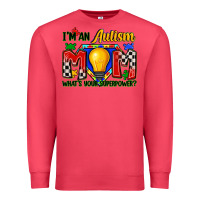 Cardinal i'm an autism mom what's your superpower Premium Sweatshirt - Zillion Design Studio