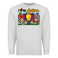 Dove Grey i'm an autism mom what's your superpower Premium Sweatshirt - Zillion Design Studio