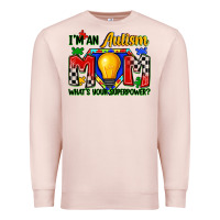 Pale Pink i'm an autism mom what's your superpower Premium Sweatshirt - Zillion Design Studio