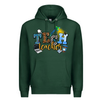 Sports Green tech teacher Premium Hoodie - AdoDesignShop