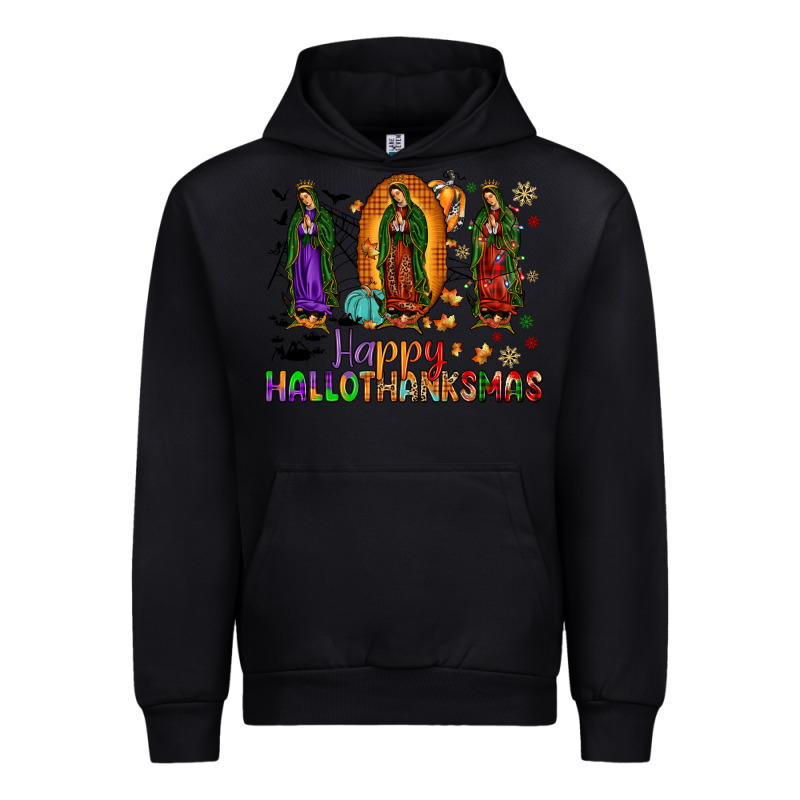 Our Lady Of Guadalupe Happy Hallothanksmas Urban Hoodie by JahusDesignShop | Teevron