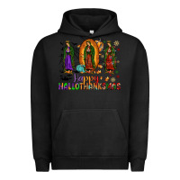Pigment Black our lady of guadalupe happy hallothanksmas Urban Hoodie - JahusDesignShop