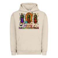Pigment French Oak our lady of guadalupe happy hallothanksmas Urban Hoodie - JahusDesignShop