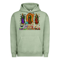 Pigment Oil Green our lady of guadalupe happy hallothanksmas Urban Hoodie - JahusDesignShop