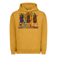 Pigment Peanut Butter our lady of guadalupe happy hallothanksmas Urban Hoodie - JahusDesignShop