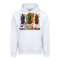 White our lady of guadalupe happy hallothanksmas Urban Hoodie - JahusDesignShop