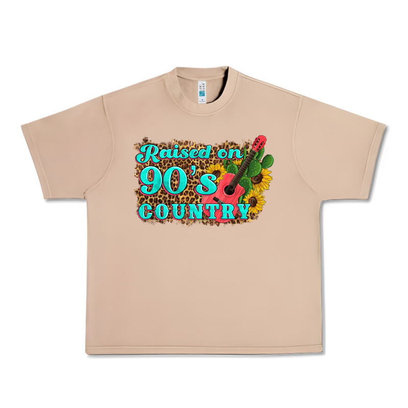 Raised 90's Country Guitar Cactus Sunflower's Urban Heavy Tee by Artiststas | Teevron