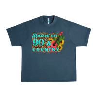 Midnight Navy raised 90's country guitar cactus sunflower's Urban Heavy Tee - Artiststas