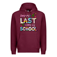 Burgundy happy last day of school Premium Hoodie - JahusDesignShop