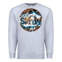 Heather Grey Let It Snow Premium Sweatshirt - RanaPortraitStore