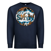 Navy Let It Snow Premium Sweatshirt - RanaPortraitStore