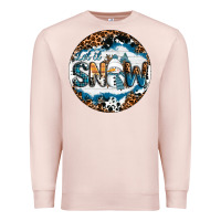 Pale Pink Let It Snow Premium Sweatshirt - RanaPortraitStore