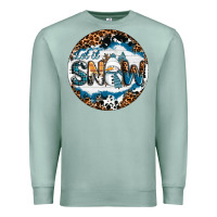Seafoam Let It Snow Premium Sweatshirt - RanaPortraitStore