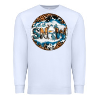 White Let It Snow Premium Sweatshirt - RanaPortraitStore