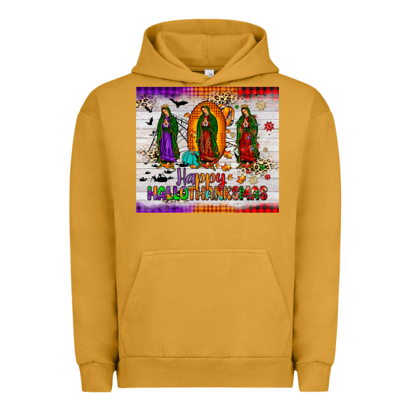 Our Lady Of Guadalupe Happy  Hallothanksmas Tumbler Urban Hoodie by JahusDesignShop | Teevron
