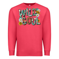 Cardinal western wild soul with sunflowers Premium Sweatshirt - texasbilliewilder