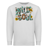Dove Grey western wild soul with sunflowers Premium Sweatshirt - texasbilliewilder