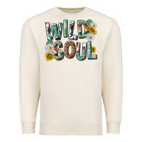 Sandshell western wild soul with sunflowers Premium Sweatshirt - texasbilliewilder