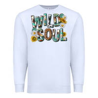 White western wild soul with sunflowers Premium Sweatshirt - texasbilliewilder