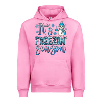 Fuchsia Pink it s freezin season Urban Hoodie - JahusDesignShop