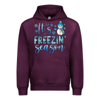 Mauve Wine it s freezin season Urban Hoodie - JahusDesignShop