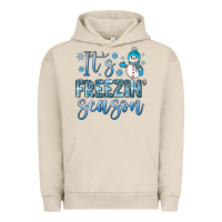 Pigment French Oak it s freezin season Urban Hoodie - JahusDesignShop