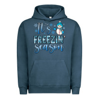 Pigment Midnight Navy it s freezin season Urban Hoodie - JahusDesignShop