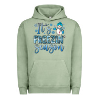 Pigment Oil Green it s freezin season Urban Hoodie - JahusDesignShop