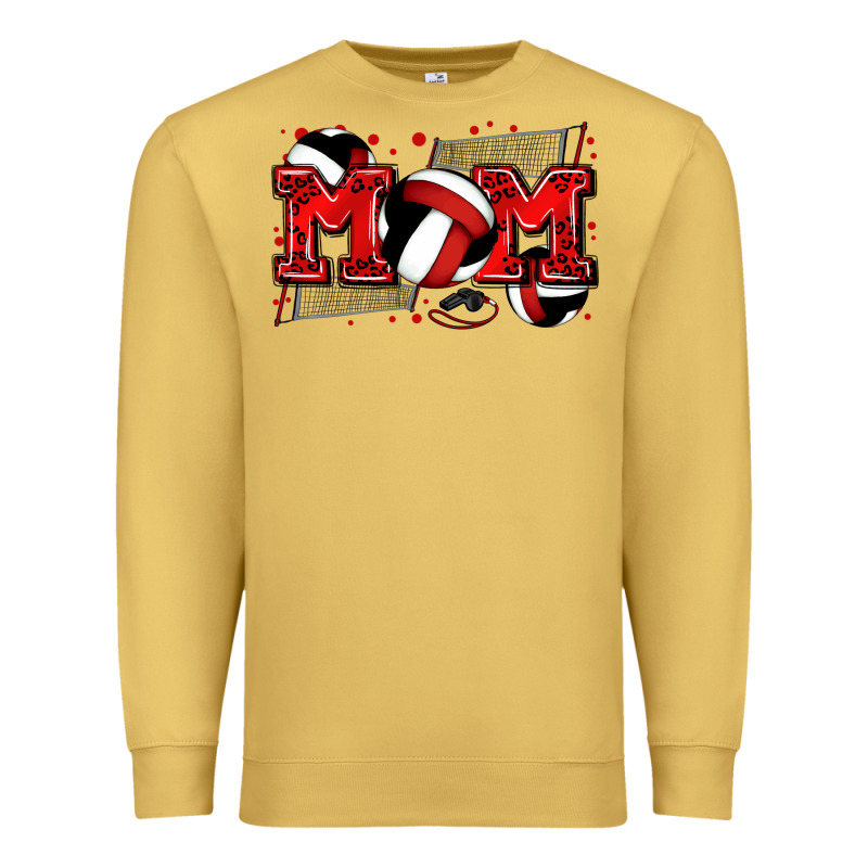 Mom Volleyball Premium Sweatshirt by Zillion Design Studio | Teevron