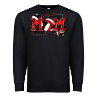 Black mom volleyball Premium Sweatshirt - Zillion Design Studio