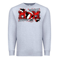 Heather Grey mom volleyball Premium Sweatshirt - Zillion Design Studio