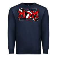 Navy mom volleyball Premium Sweatshirt - Zillion Design Studio
