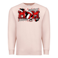 Pale Pink mom volleyball Premium Sweatshirt - Zillion Design Studio