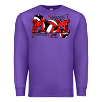 Purple mom volleyball Premium Sweatshirt - Zillion Design Studio