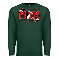 Sports Green mom volleyball Premium Sweatshirt - Zillion Design Studio