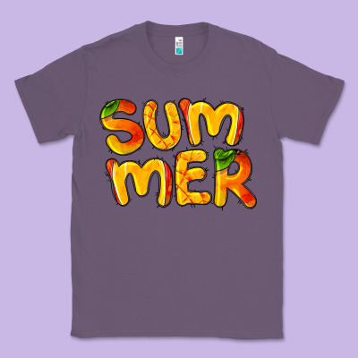 Summer Mango Classic Tee Designed By Barkaloodesign