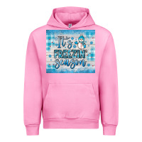 Fuchsia Pink it s freezin season Urban Hoodie - JahusDesignShop